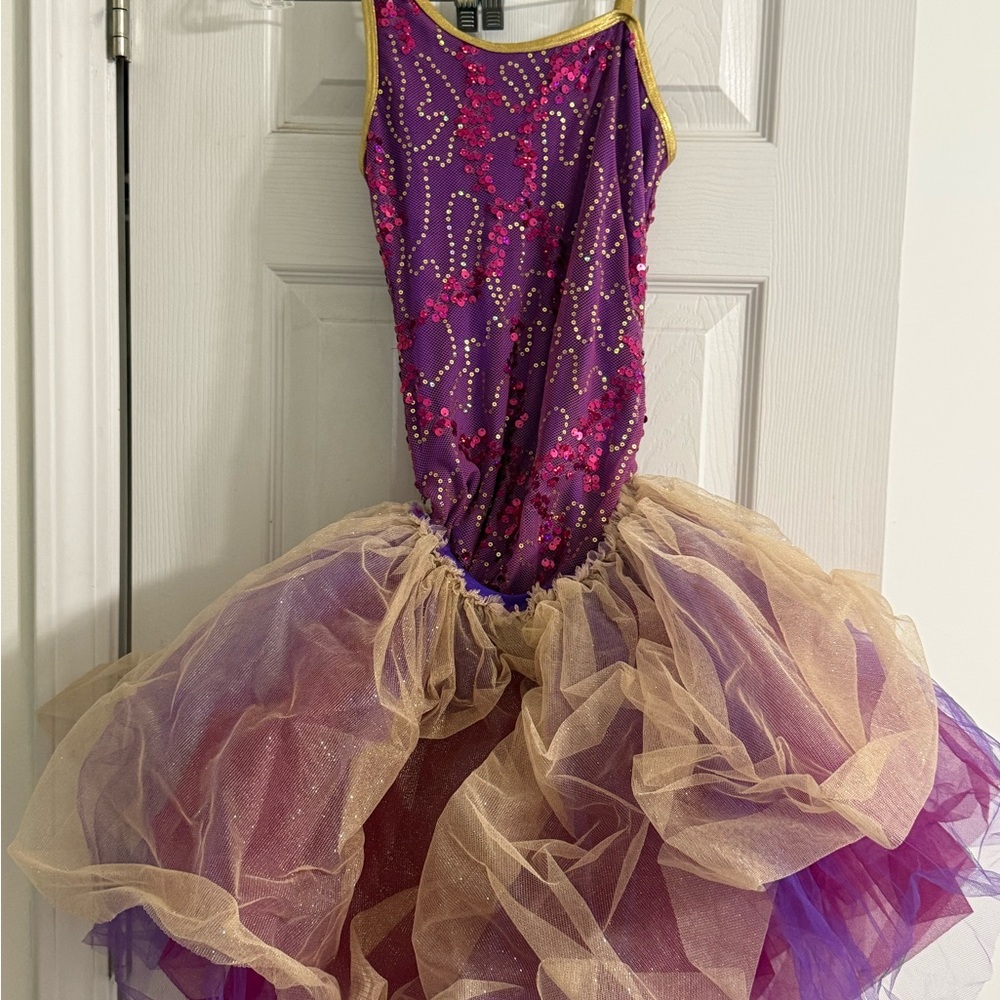 Purple and Gold Kids Costume